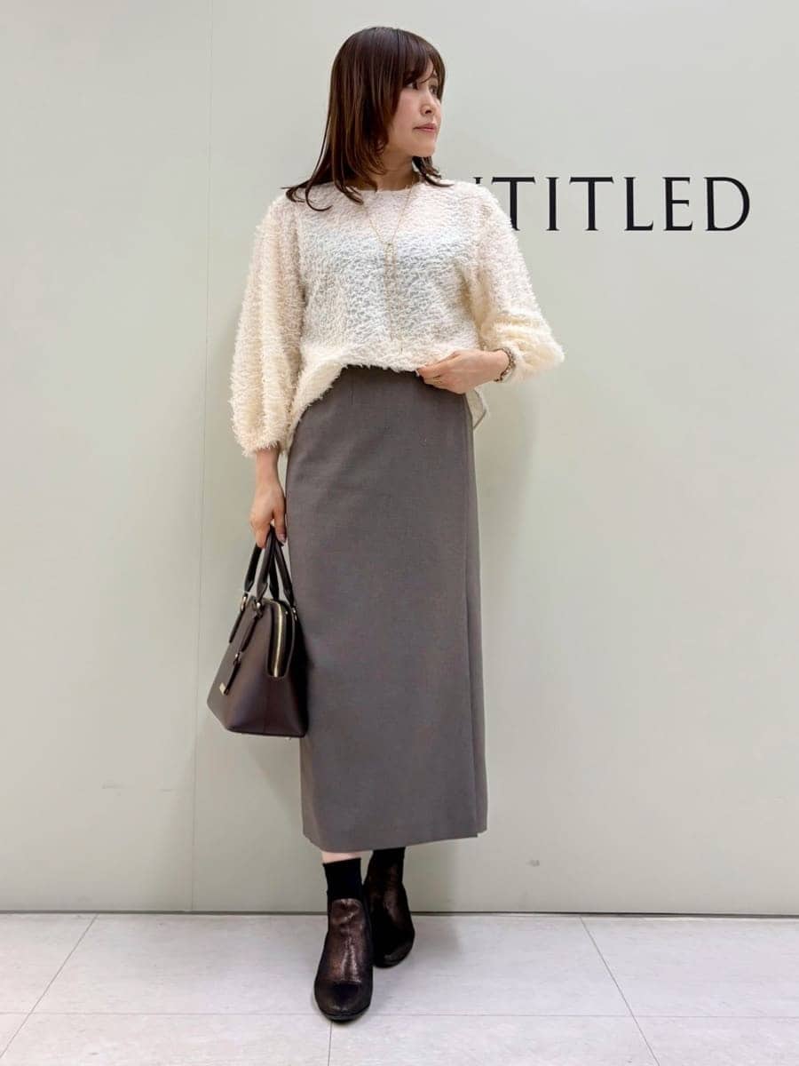 Sakaiさんの「UNTITLED｜【洗える/1枚で着映え】カットジャカードトップス」を使ったコーディネート