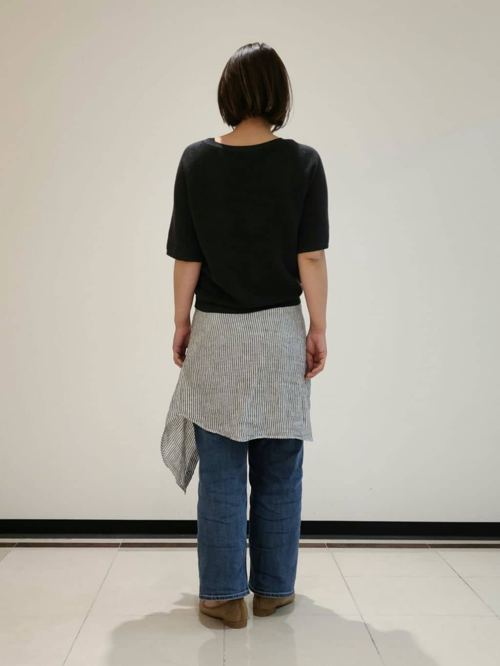 eriさんの「INDIVI｜【褒められデニム】ワイドストレート デニムパンツ」を使ったコーディネート