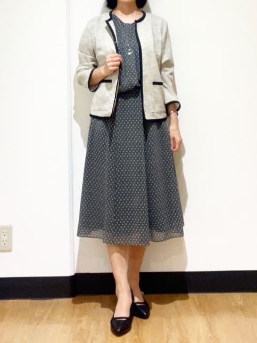 フクさんの「Reflect｜【マシンウォッシュ可／セットアップ可】コツキ柄プリントブラウス」を使ったコーディネート