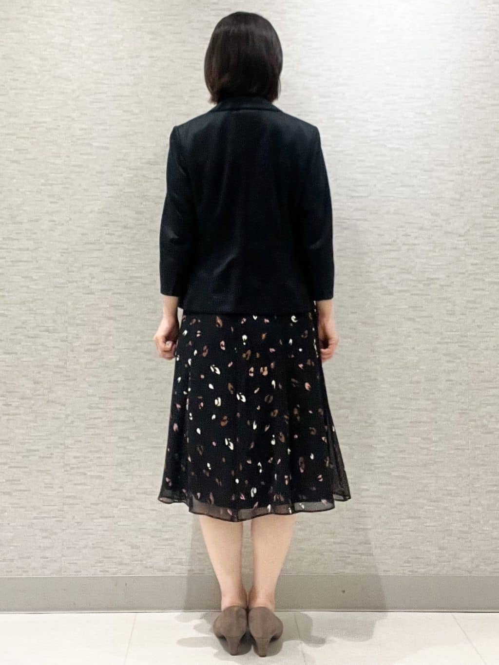 marikoさんの「Reflect｜【ウエストリボン付き】フレアプリントワンピース」を使ったコーディネート