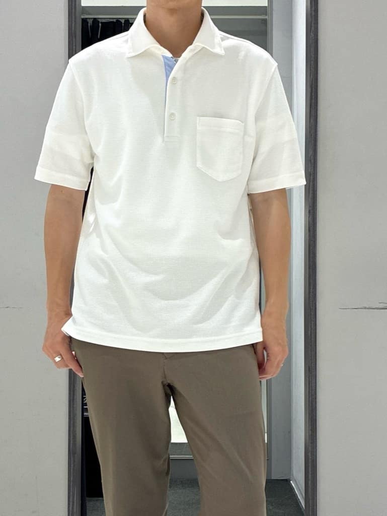 わいずみさんの「TAKEO KIKUCHI｜【抗菌防臭】COOL DOTS（R）ドビープリント ジャケット」を使ったコーディネート
