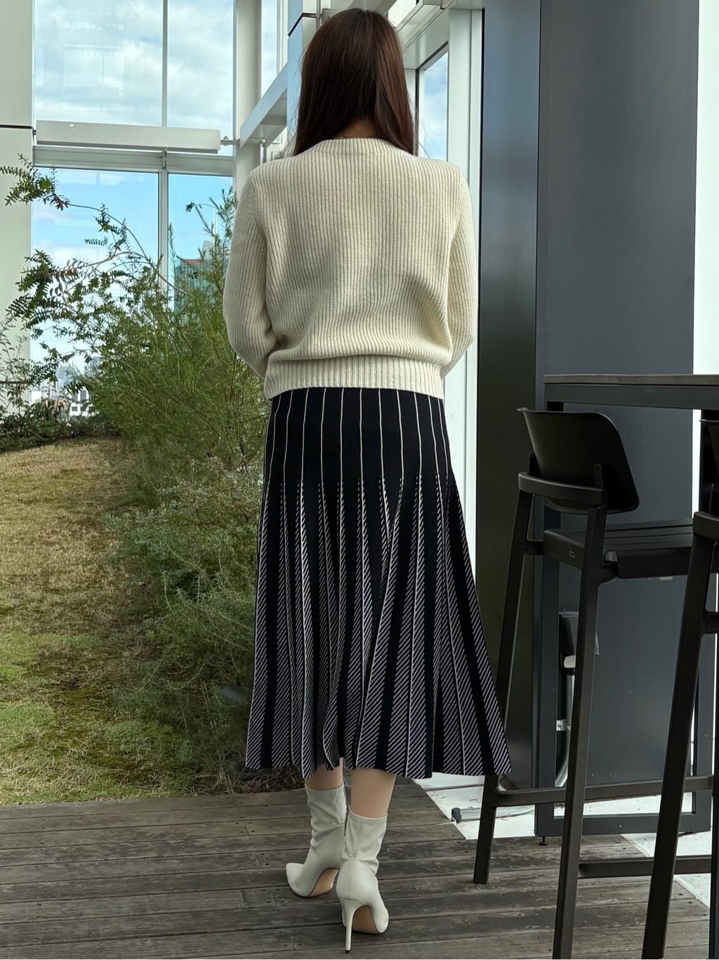 sayaさんの「COUP DE CHANCE｜【手洗い可／日本製】ケーブルニット」を使ったコーディネート