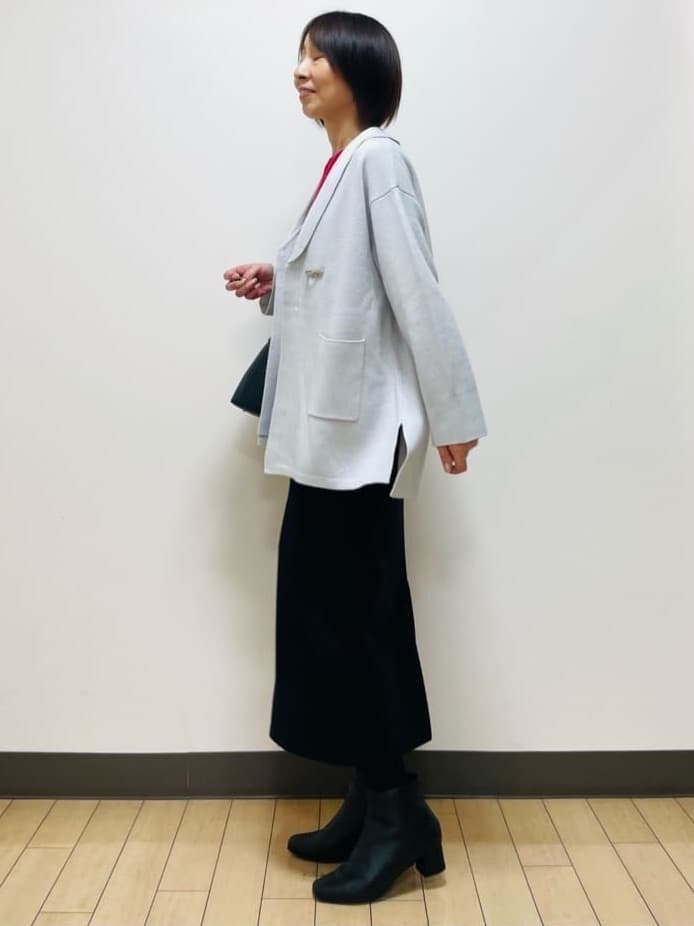 Riiさんの「Reflect｜【ライトアウター／気軽な羽織に◎】オフボディカーディガン」を使ったコーディネート