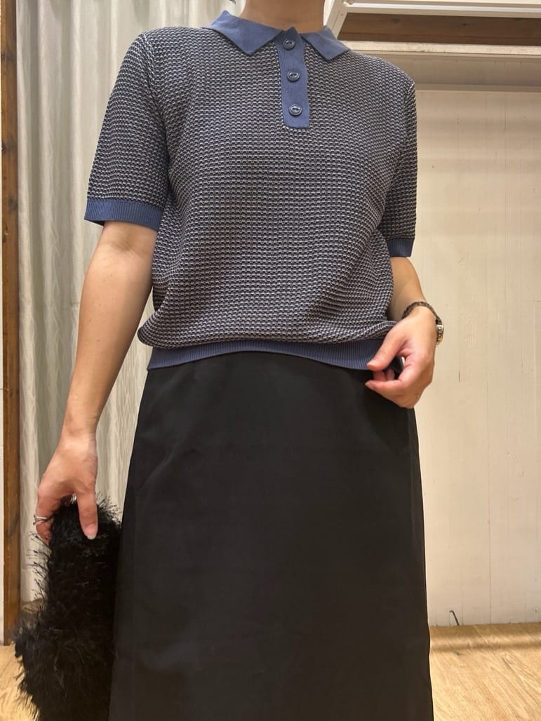 ga_riさんの「THE SHOP TK｜フリンジボア巾着バッグ」を使ったコーディネート