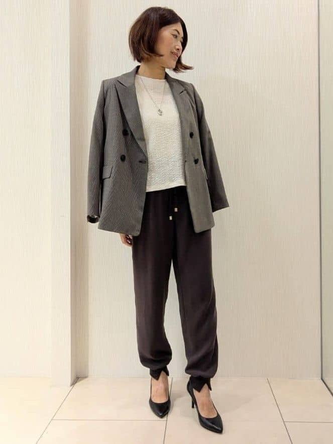 u-macoさんの「UNTITLED｜【五分袖/ジャージトップス】スラブカールマイヤープルオーバー」を使ったコーディネート