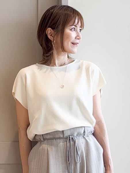 yamakoさんの「grove｜ロープベルトで差がつく 洗練リラックスパンツ」を使ったコーディネート