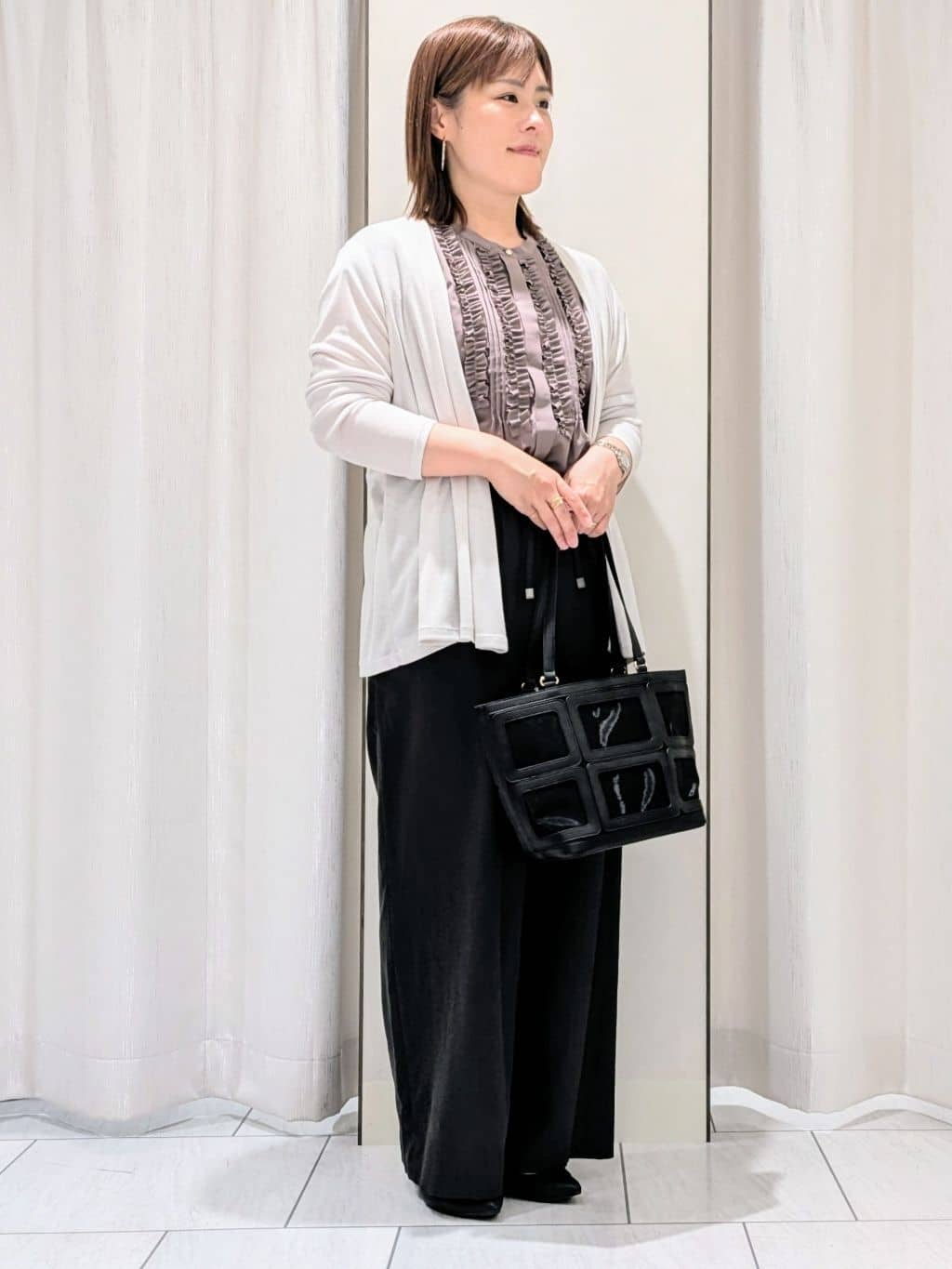 Onumaさんの「UNTITLED｜◆【接触冷感/UV機能/遮熱】ジャージカーディガン」を使ったコーディネート