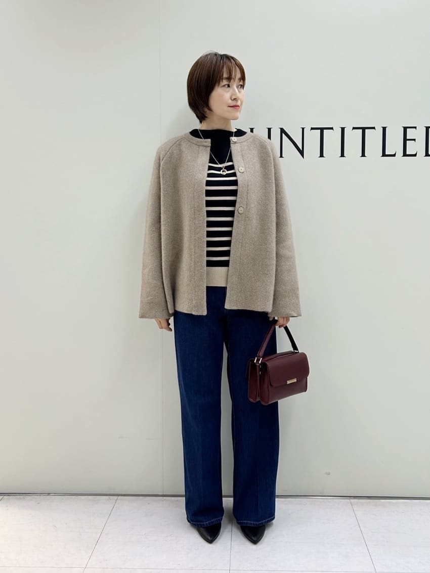 Mikiさんの「UNTITLED｜【洗える】モックネックミラノリブニット」を使ったコーディネート