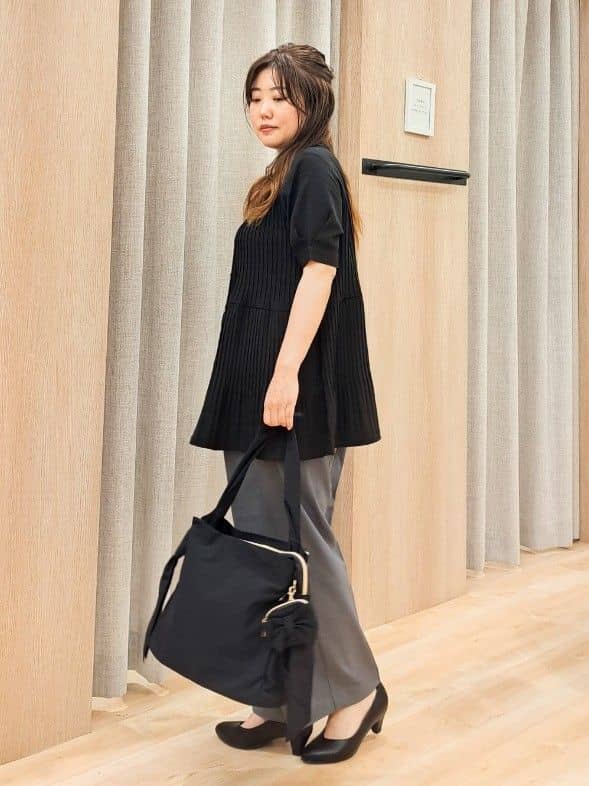 ふるさんの「grove｜【体型カバー】ラフに着たい　ティアードプリーツブラウス」を使ったコーディネート