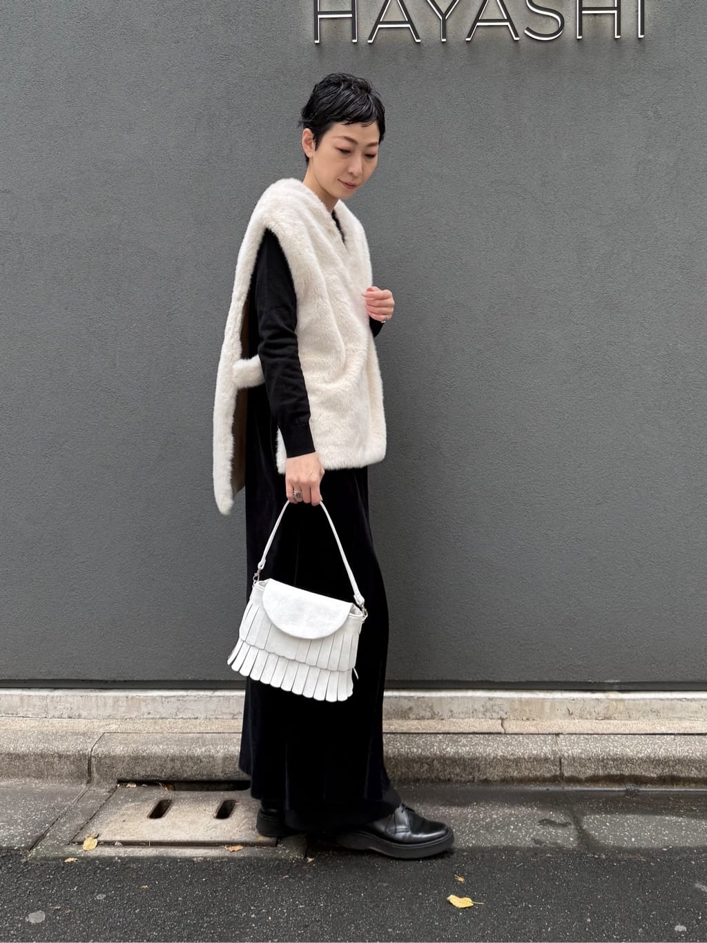 Kさんの「HIROKO HAYASHI｜FRANGIA（フランジャ）ショルダーバッグ」を使ったコーディネート