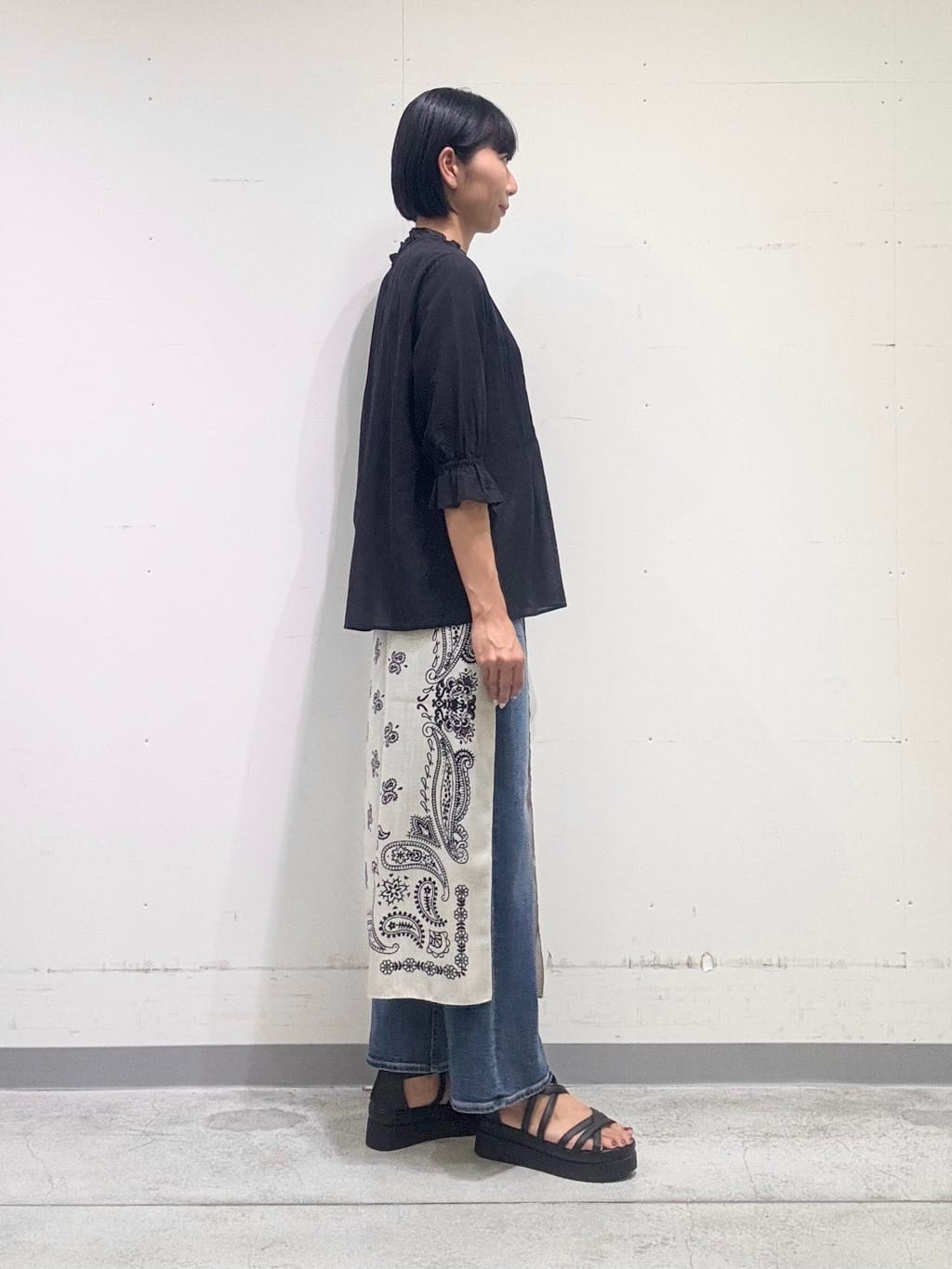 naoさんの「INDIVI｜【洗える/コットン】ピンタックシアーブラウス」を使ったコーディネート