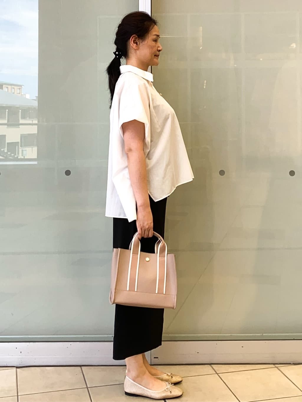 Jeanさんの「OPAQUE.CLIP｜《andGIRL掲載》リラクシーシャツ【洗濯機洗い可】」を使ったコーディネート