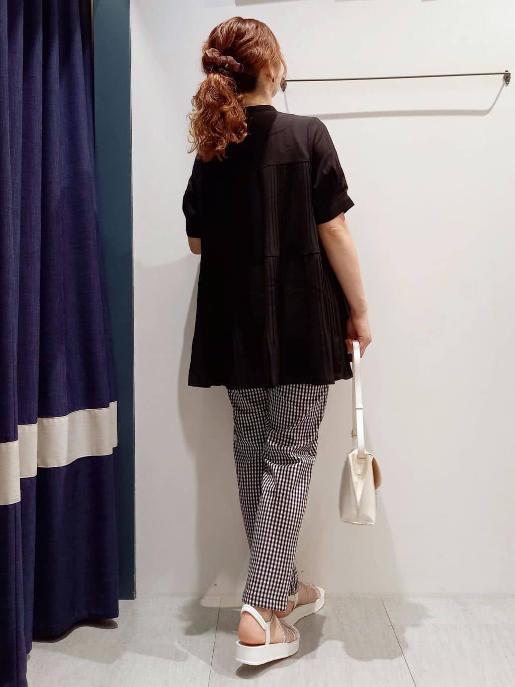 miiさんの「grove｜【体型カバー】ラフに着たい　ティアードプリーツブラウス」を使ったコーディネート