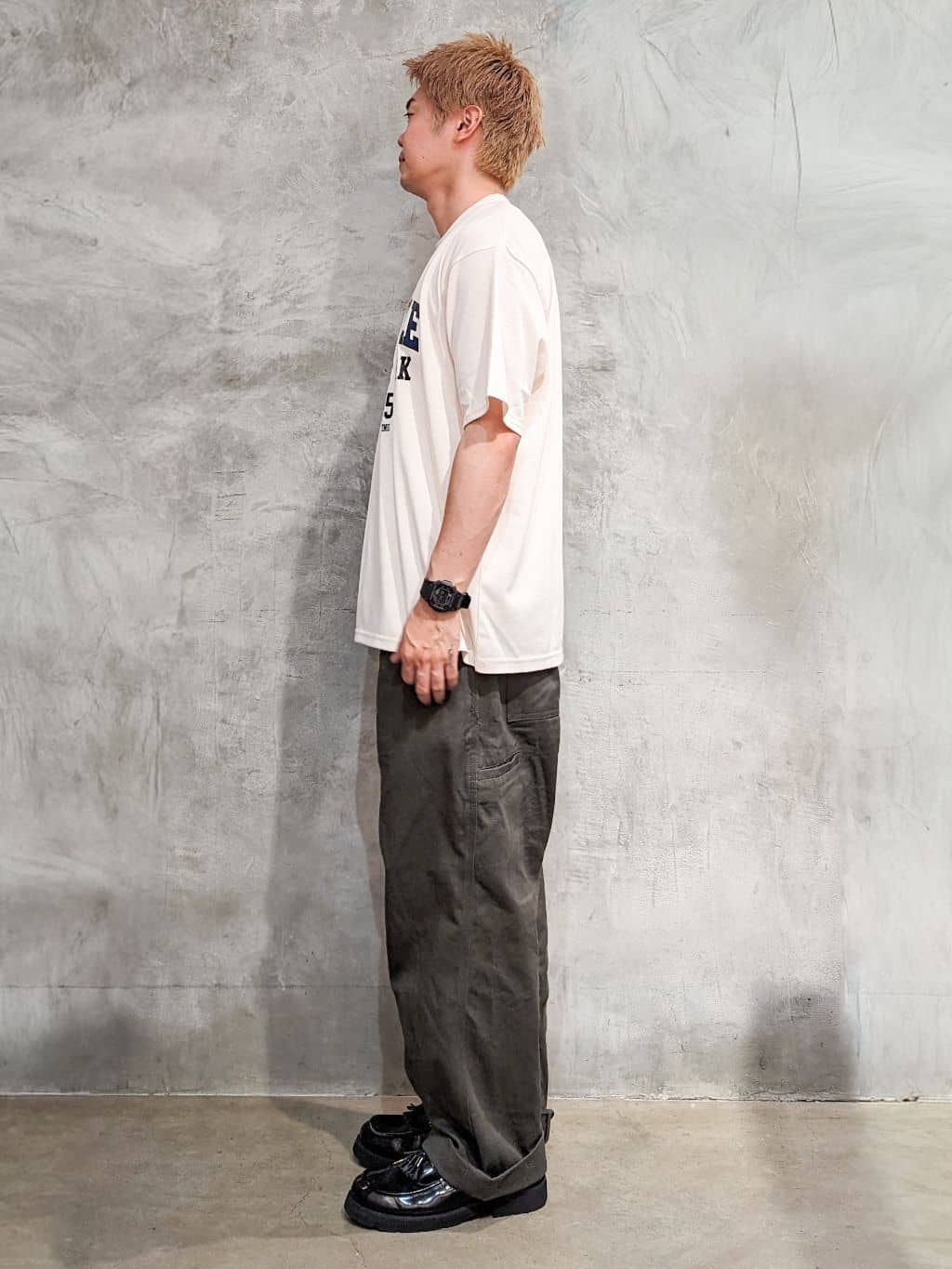 daiさんの「THE SHOP TK｜カレッジロゴ半袖Tシャツ /親子リンク/洗濯機OK」を使ったコーディネート