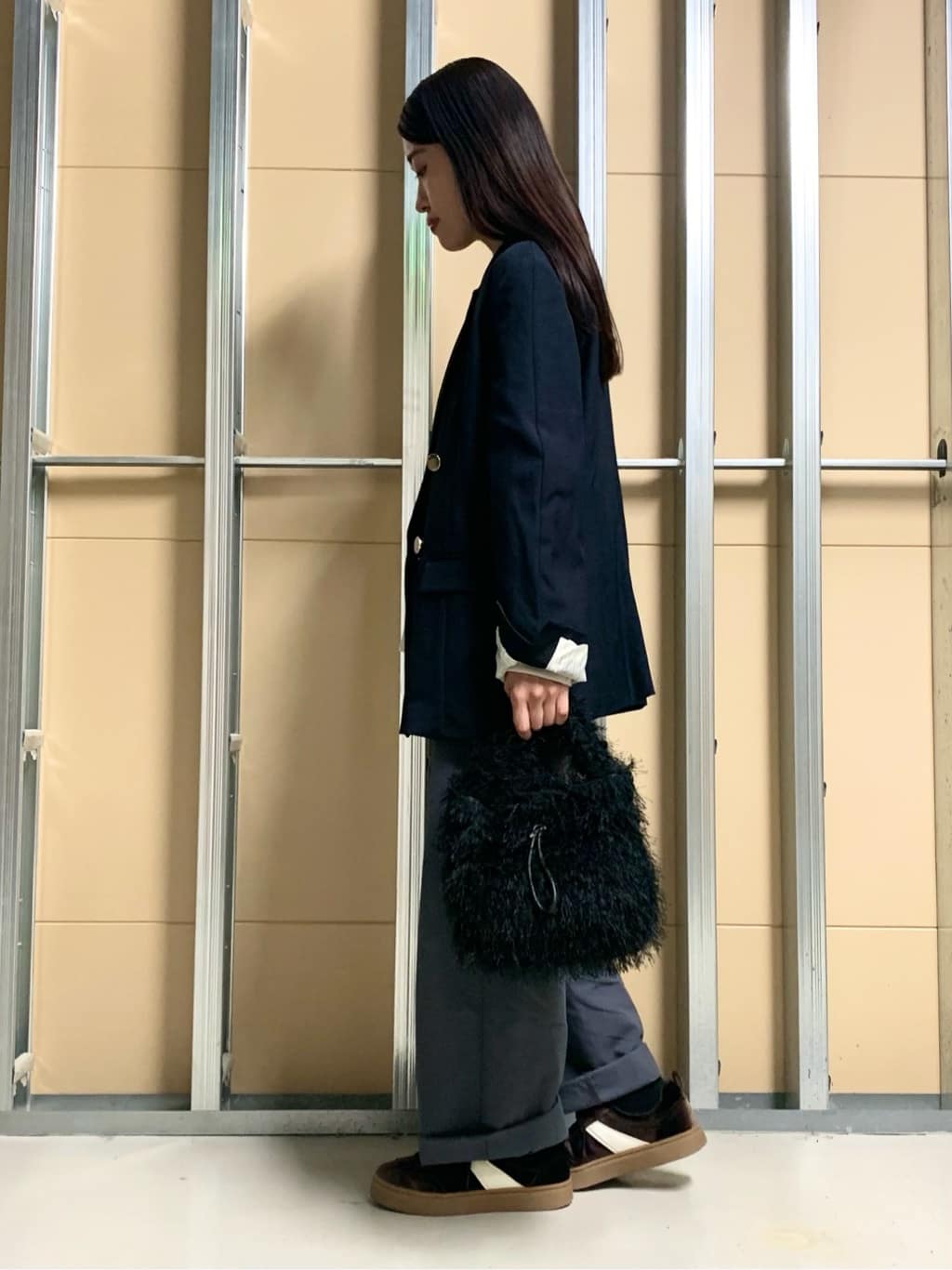 sahoさんの「THE SHOP TK｜【今羽織るなら】ダブルブレストジャケット【セットアップ可/洗える】」を使ったコーディネート