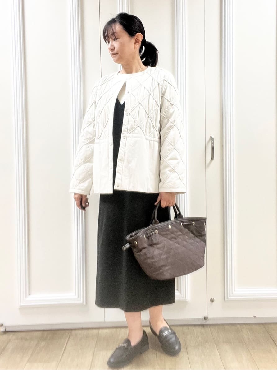 KAOさんの「Reflect｜【気軽な羽織に◎】中綿キルティングショートコート」を使ったコーディネート