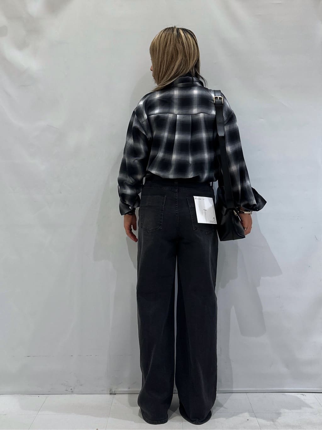 かんなさんの「OPAQUE.CLIP｜オンブレチェックシャツ【洗濯機洗い可】」を使ったコーディネート