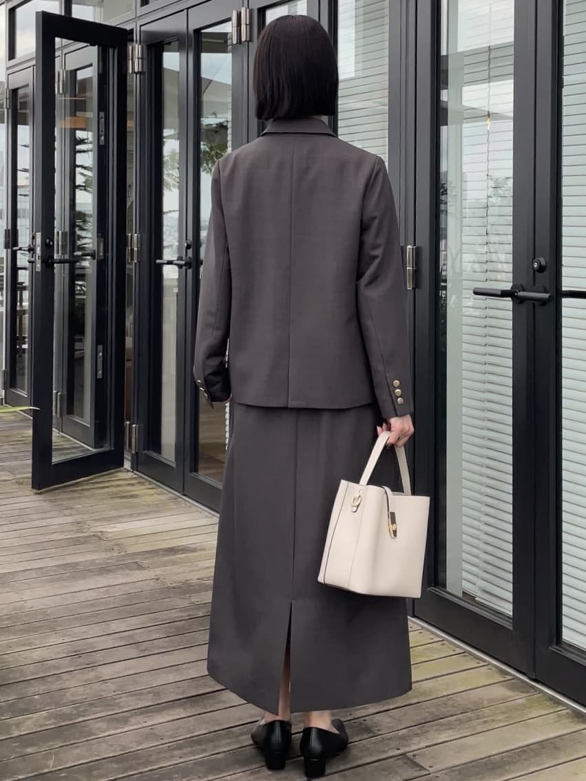 NATSUMIさんの「grove｜【カセット服】ダブルブレストテーラードジャケット」を使ったコーディネート