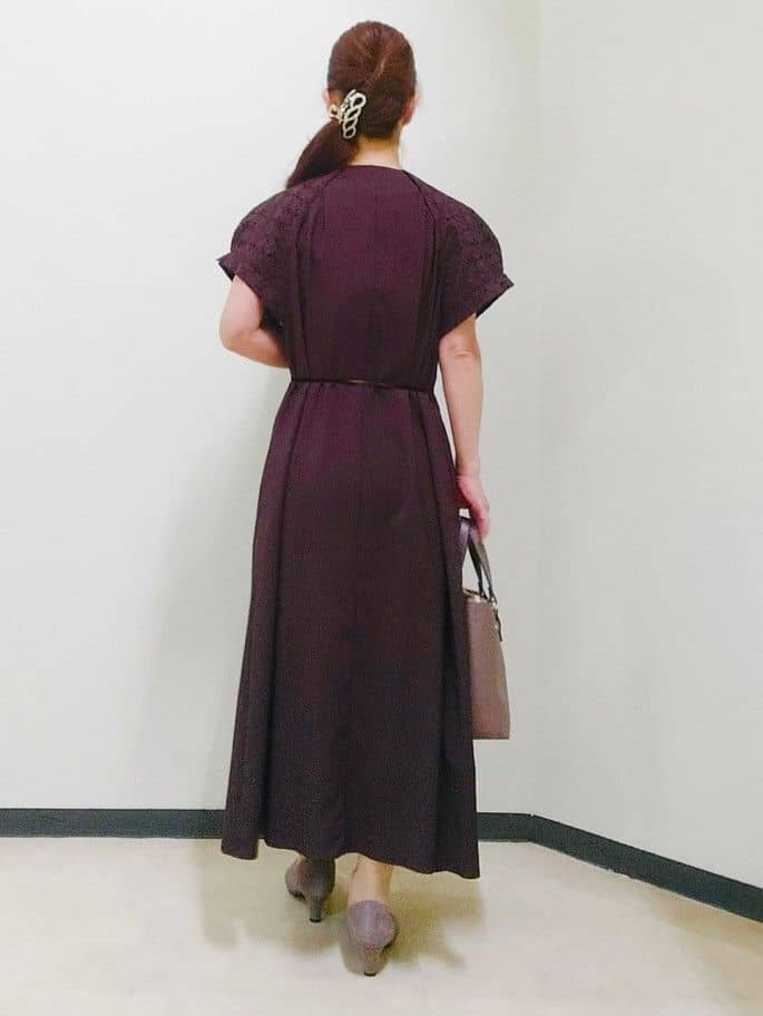 花さんの「Reflect｜カットワークレーススリーブワンピース」を使ったコーディネート
