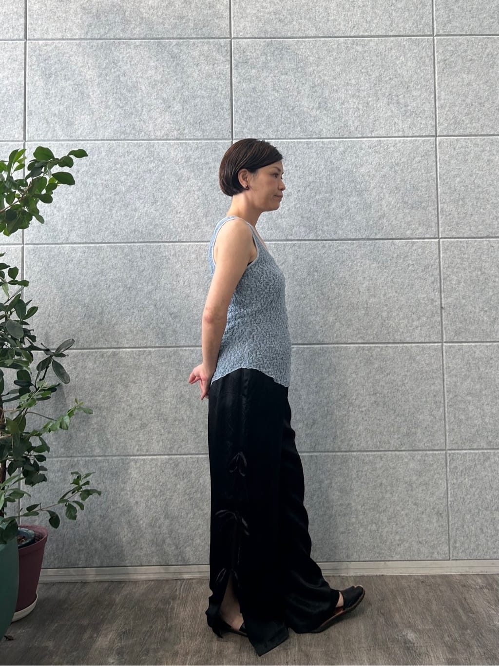 yukoさんの「CODE A｜ribbon easy pants」を使ったコーディネート