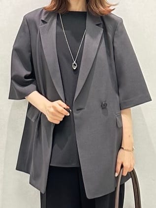 Miwaさんの「UNTITLED｜【セットアップ可/はっ水/通勤】リラククール 半袖ブラウス」を使ったコーディネート