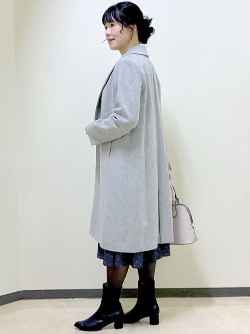  beni_gingerさんの「Reflect｜【きちんと見え／通勤／セレモニーにおすすめ◎】ドット&times;ダイヤ柄ワンピース」を使ったコーディネート