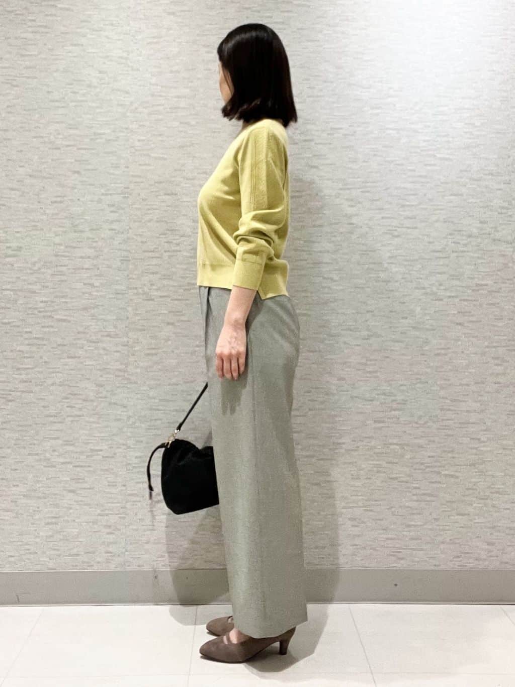 marikoさんの「Reflect｜【選べる6色／長く着られる◎】ボートネックニット」を使ったコーディネート