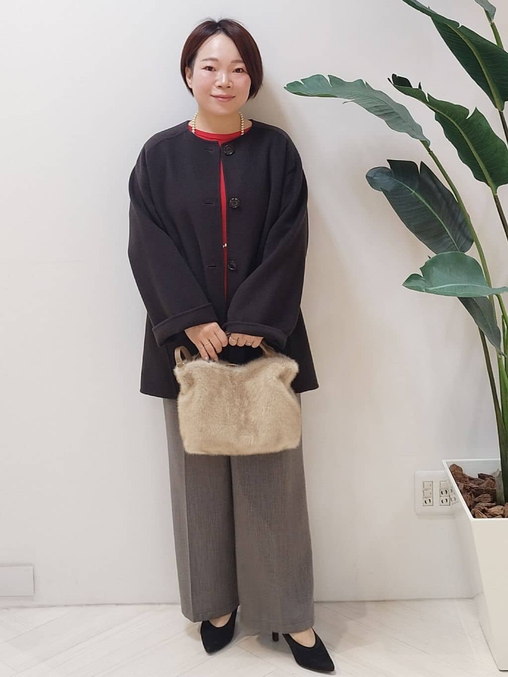s u g iさんの「UNTITLED｜【ミディ丈/軽やか】セミラグランリバー コート」を使ったコーディネート