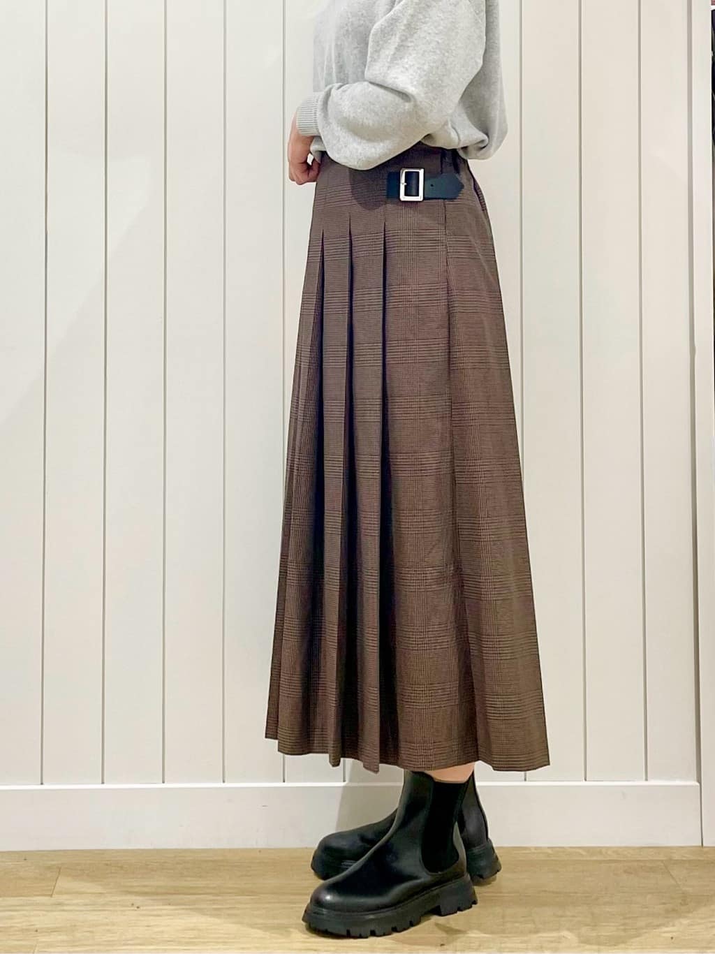 uwatokoさんの「Dessin｜【洗える】刺繍入りジャカードニット」を使ったコーディネート
