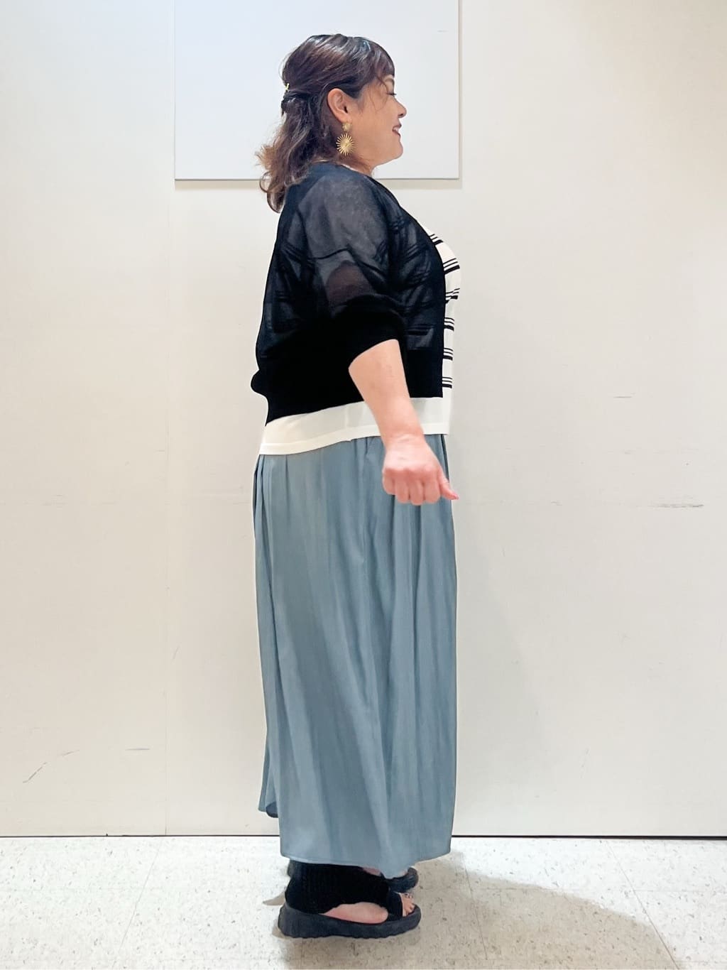 kimmyさんの「Reflect｜【ウエストゴム仕様／長く着られる◎】スカーチョパンツ」を使ったコーディネート