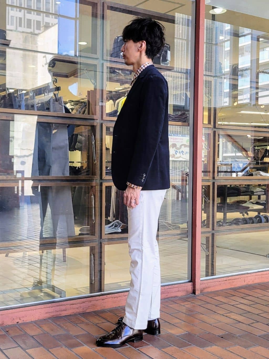 piroyaさんの「TAKEO KIKUCHI｜マルチギンガムチェック シャツ」を使ったコーディネート