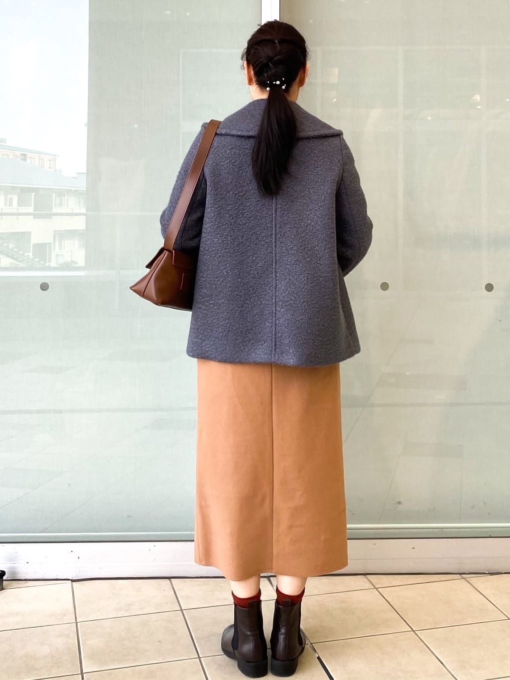 Jeanさんの「OPAQUE.CLIP｜ブークレミドルコート【洗える】」を使ったコーディネート