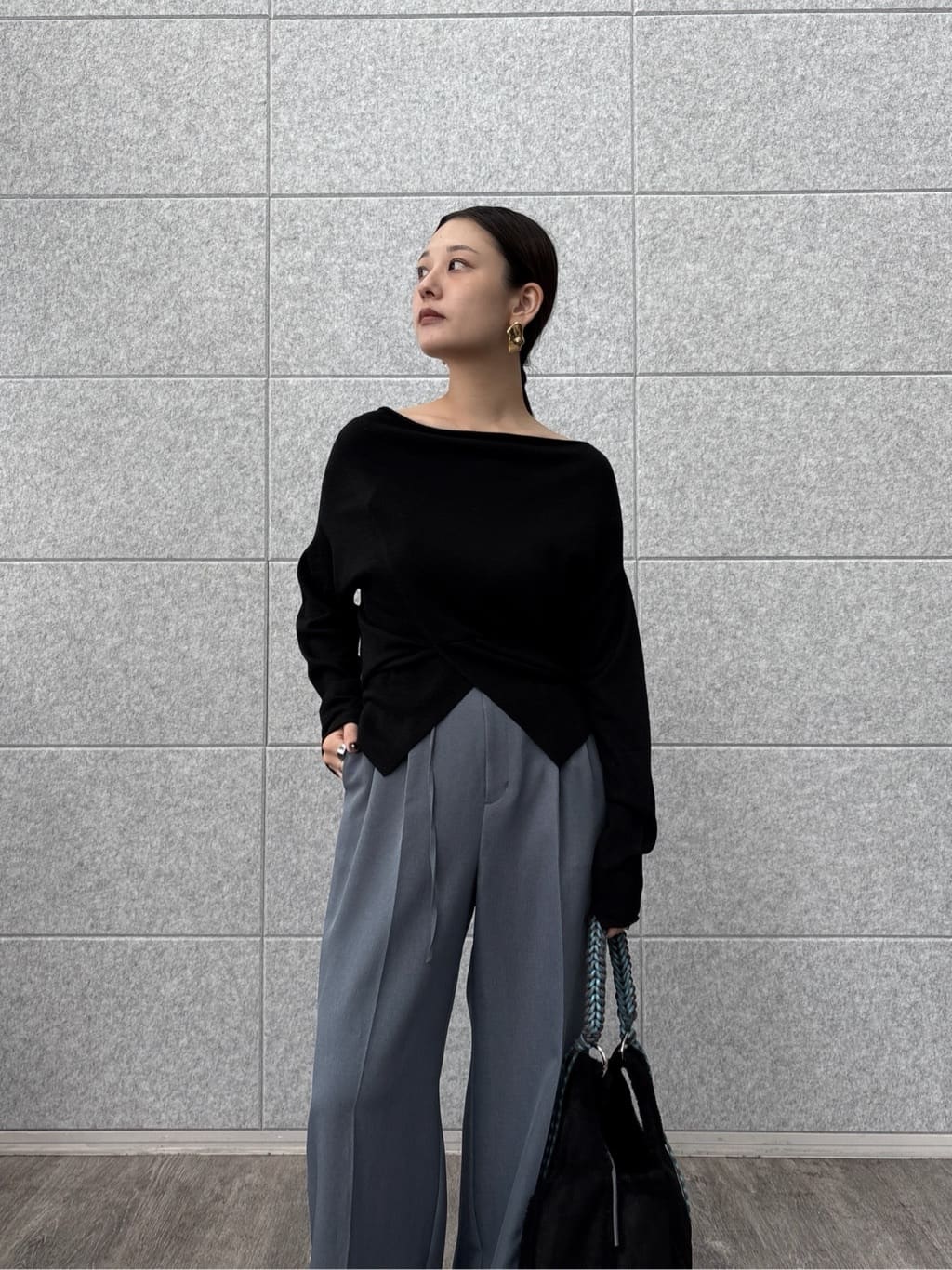 ayanoさんの「INDIVI｜【セットアップ対応】ウーステッドライクスラックス」を使ったコーディネート