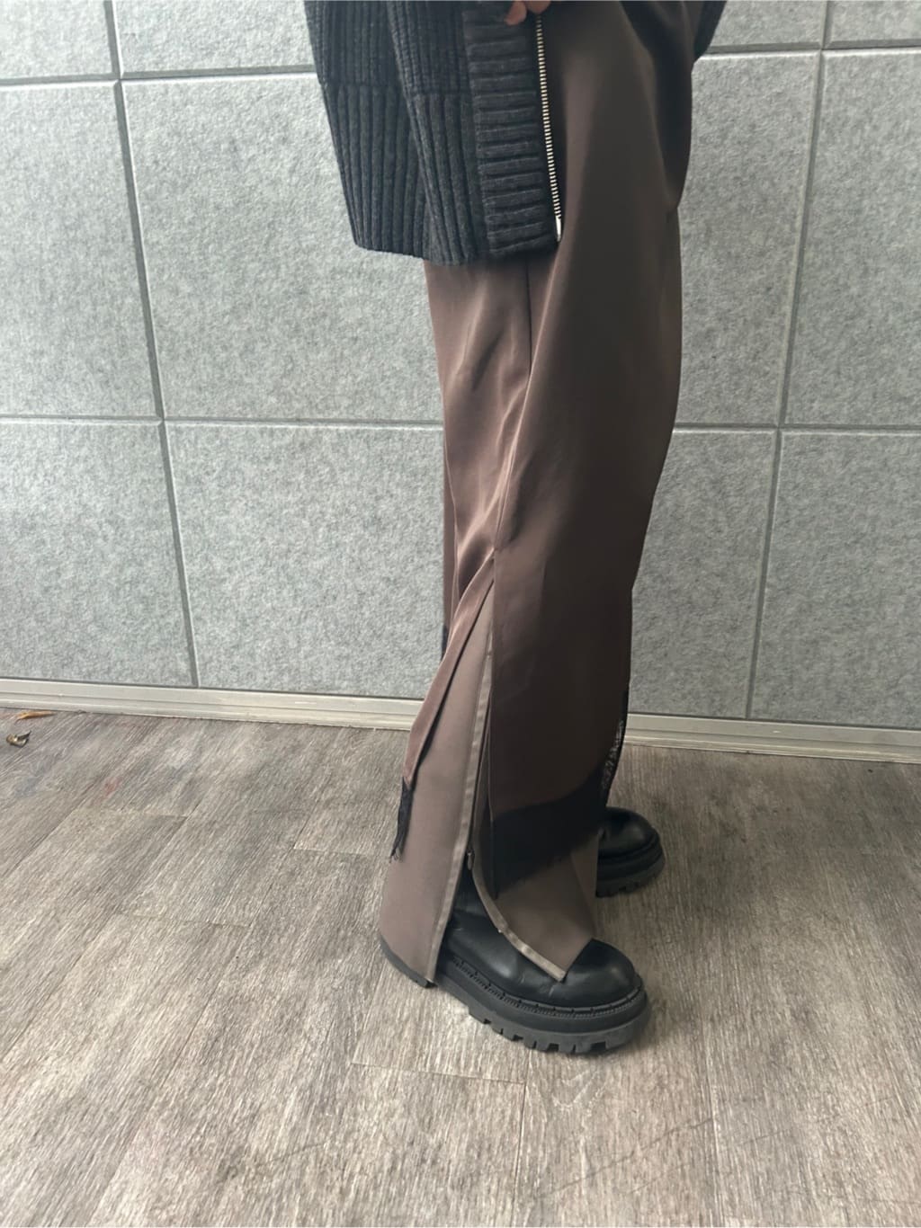yukoさんの「CODE A｜dual form zip knit」を使ったコーディネート