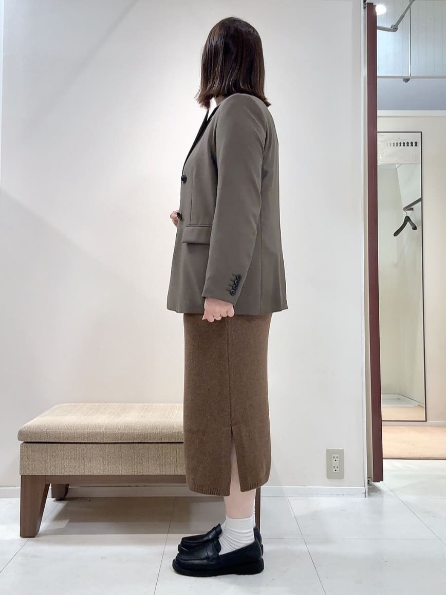 YUIさんの「UNTITLED｜【セットアップ可】ウールライク ダブルブレストジャケット」を使ったコーディネート