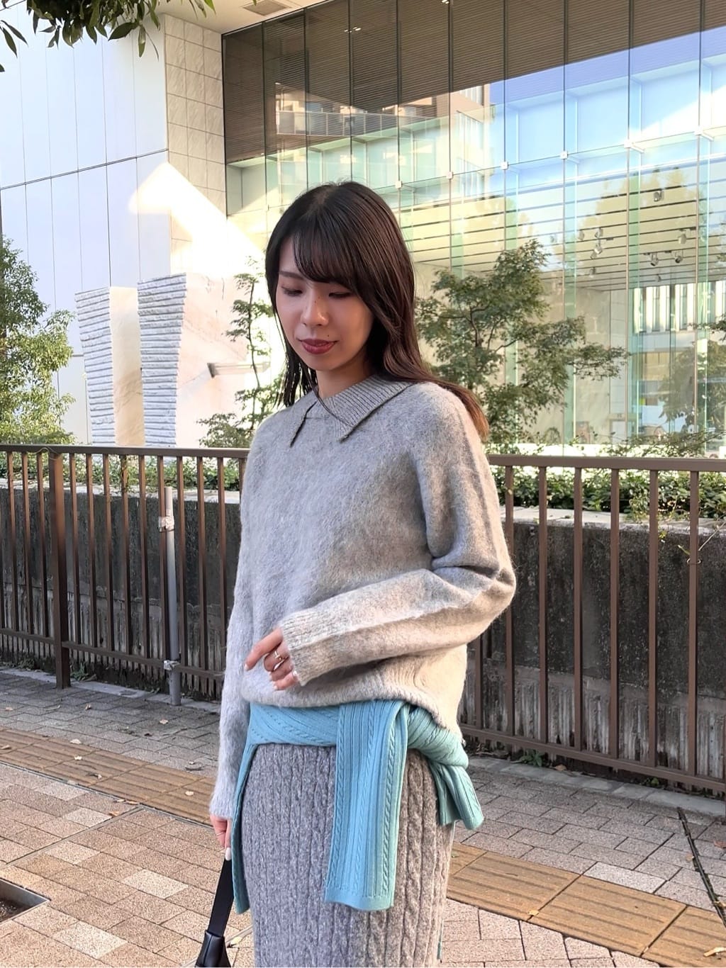 cotaniさんの「grove｜【SETITEM】ケーブルニットスカート」を使ったコーディネート