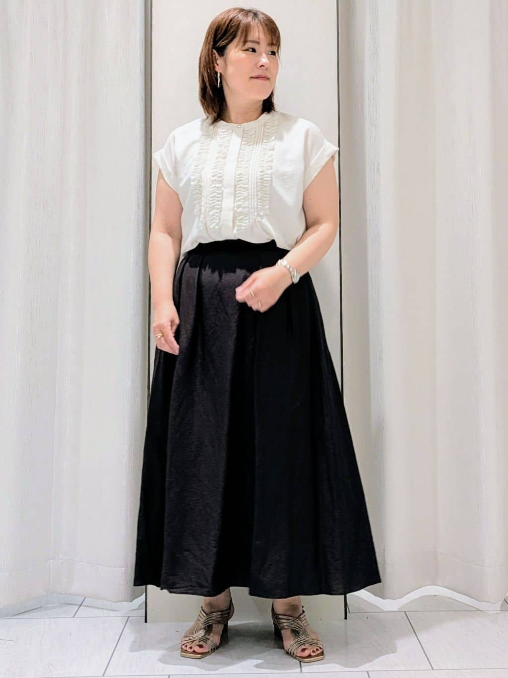 Onumaさんの「UNTITLED｜リーベルラメベア天竺プルオーバファブリック」を使ったコーディネート