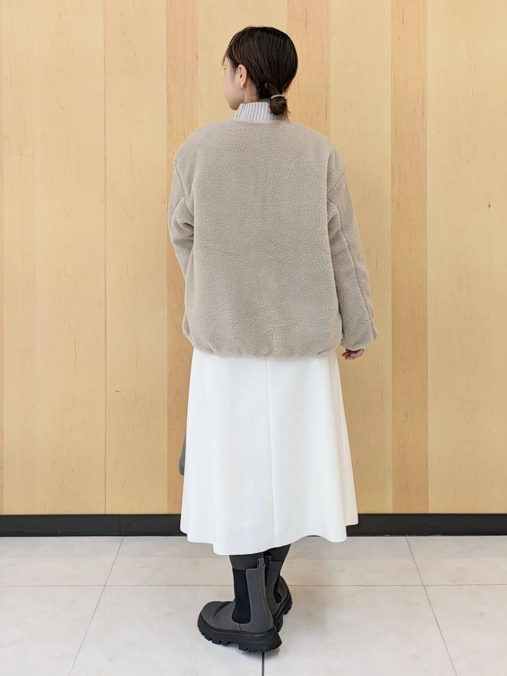 Ayakaさんの「Dessin｜【2WAY】リバーシブルタフタボアアウター」を使ったコーディネート