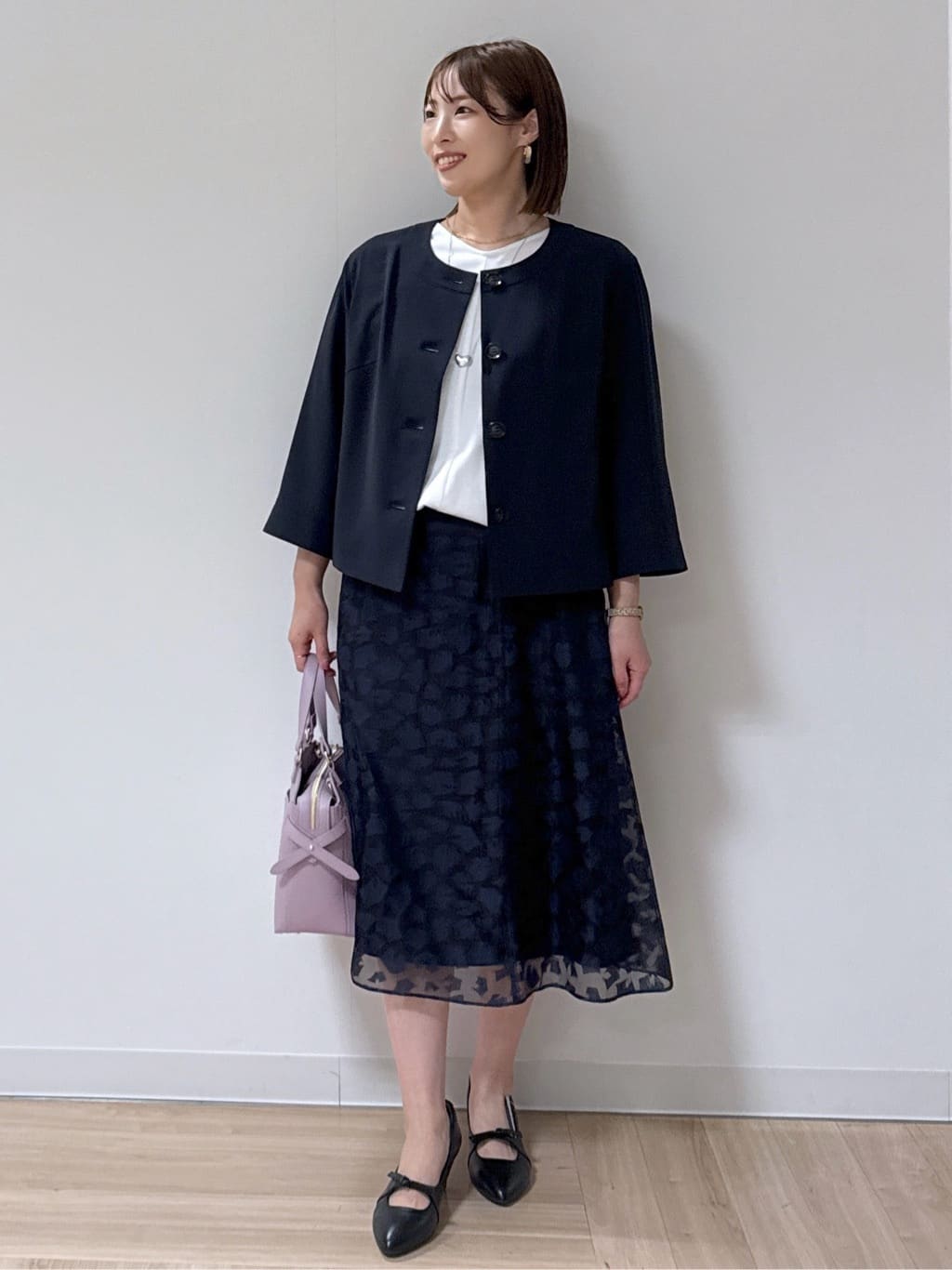 amiさんの「Reflect｜◆【UVカット／接触冷感／洗える／セットアップ可】クルーネックジャケット」を使ったコーディネート