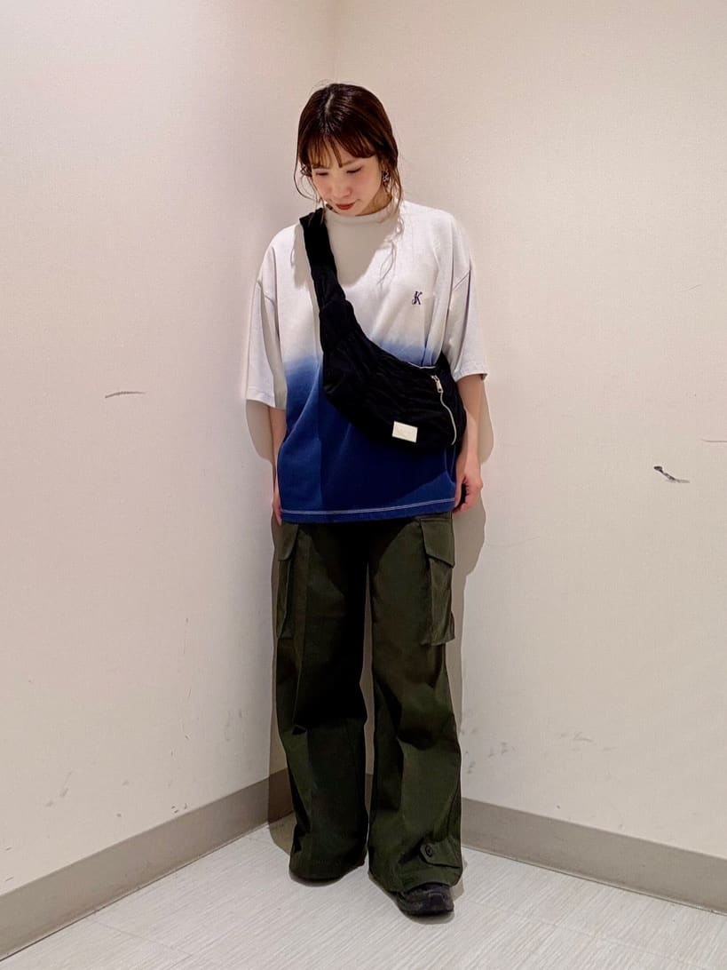 S.A.Oさんの「tk.TAKEO KIKUCHI｜グラデーションダイ5分袖カットソー」を使ったコーディネート
