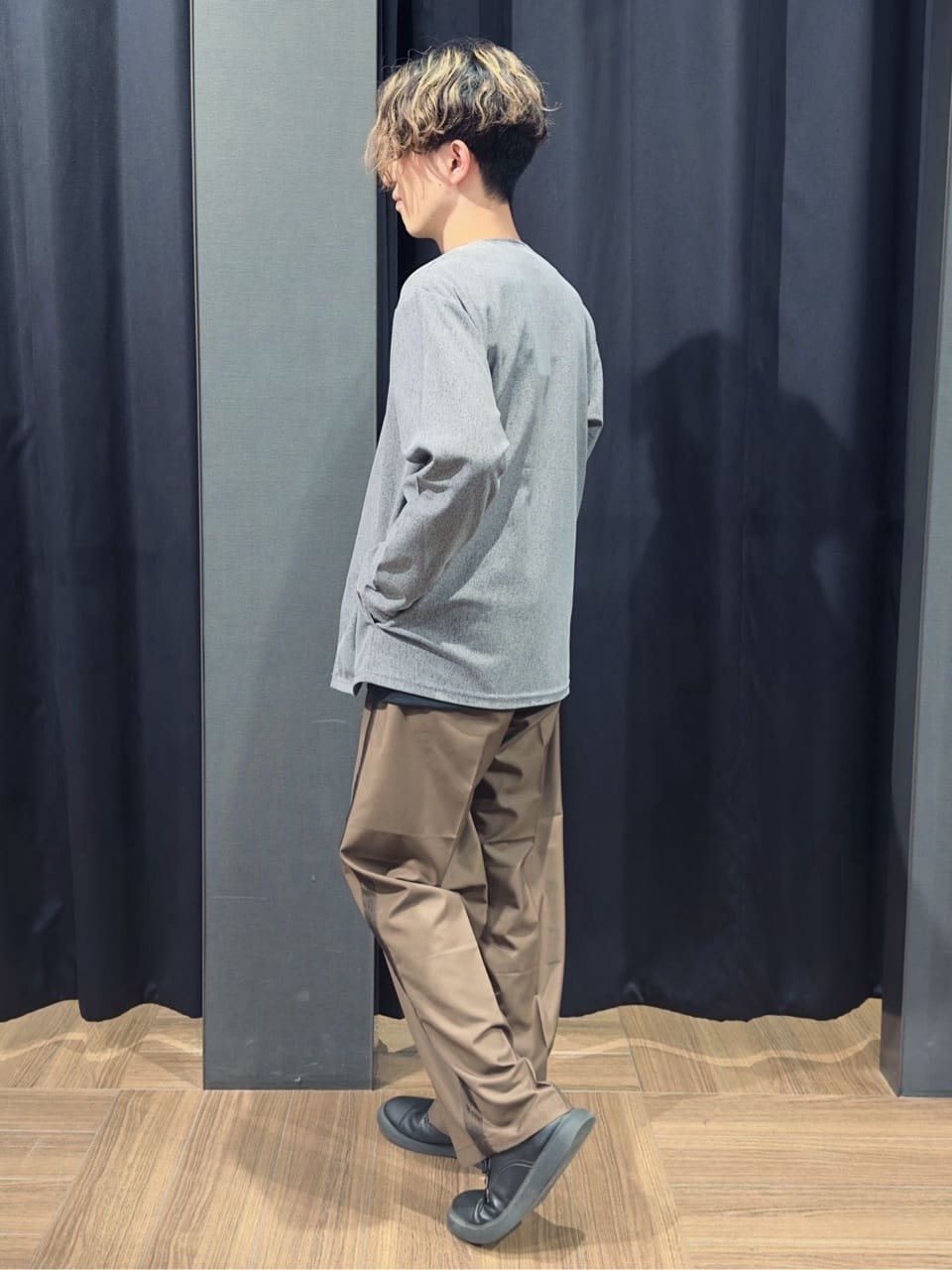 tomoyaさんの「THE SHOP TK｜シャリルジャージ カーディガン 洗濯機OK/吸水速乾/イージーケア/セットアップ可」を使ったコーディネート