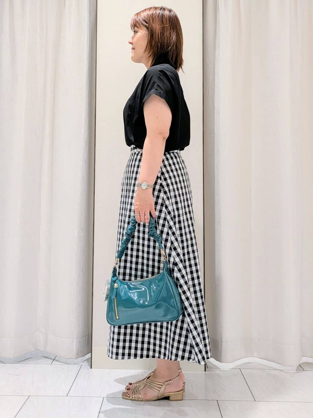 Onumaさんの「UNTITLED｜【洗える/スキッパー】フレンチスリーブシアーブラウス」を使ったコーディネート