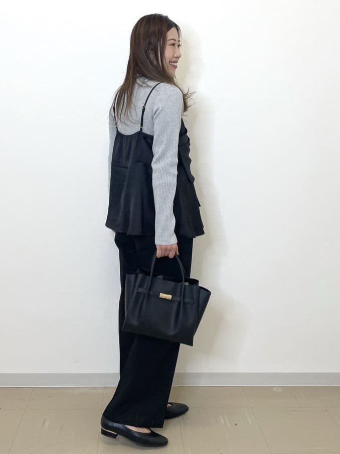 Akiさんの「OPAQUE.CLIP｜ハイネックリブニット【洗濯機OK】」を使ったコーディネート