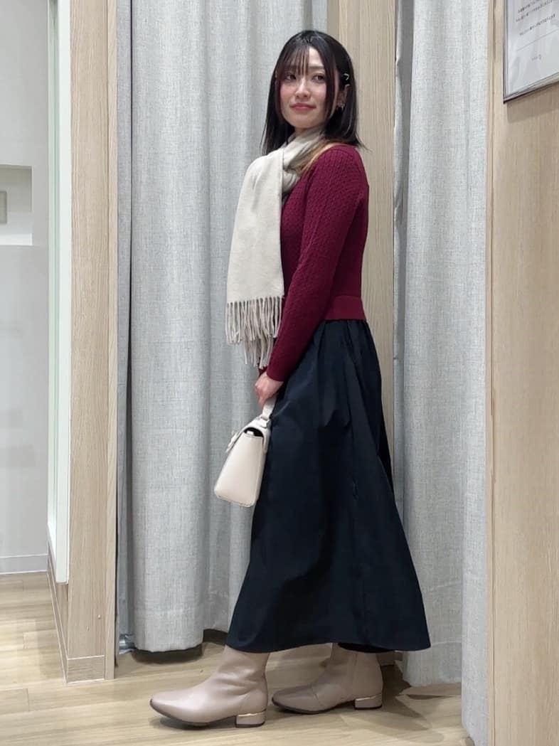 Fumikaさんの「grove｜ケーブルニットドッキングワンピース」を使ったコーディネート