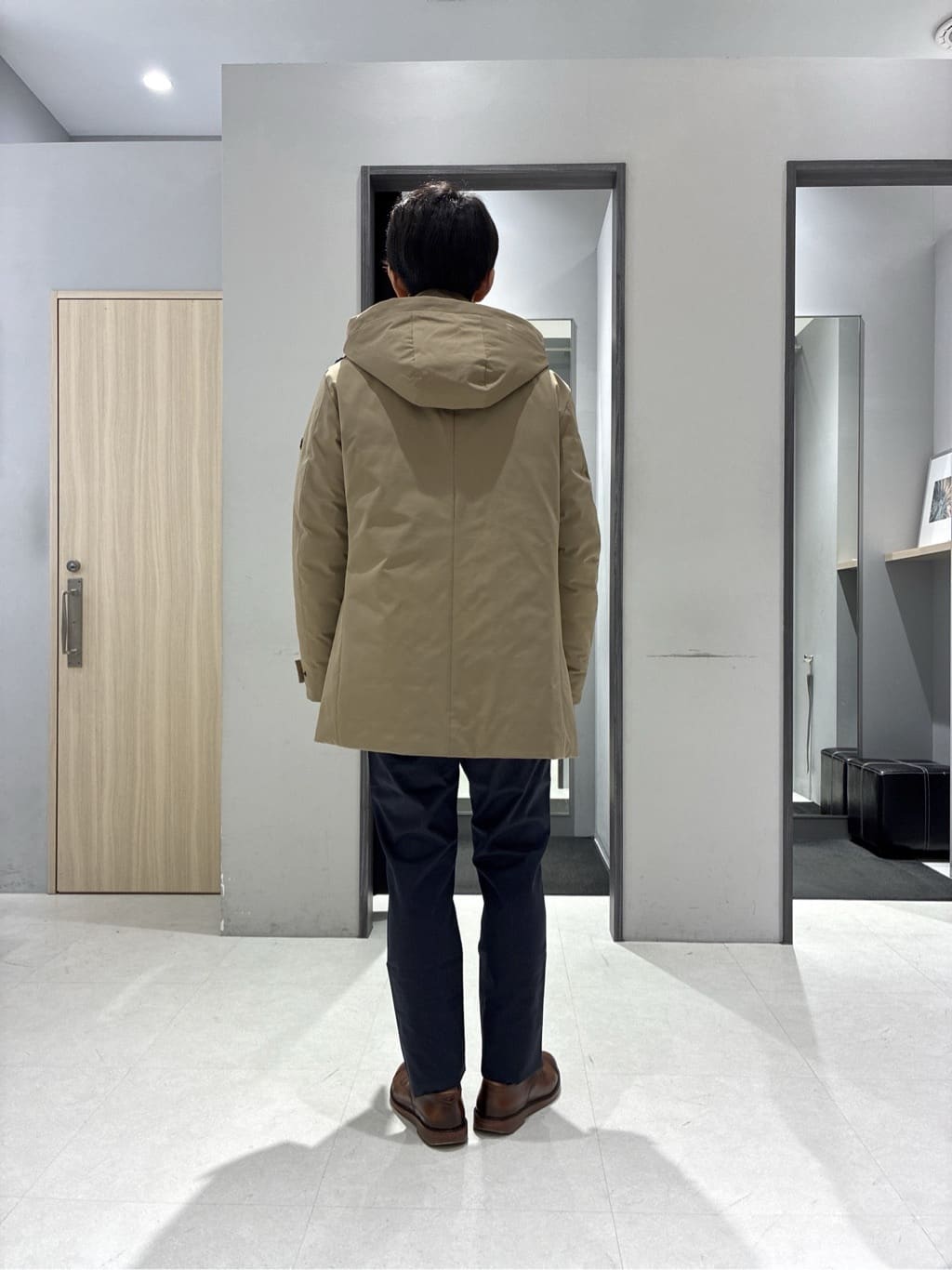 わいずみさんの「TAKEO KIKUCHI｜【None Of Stress】ストレッチ ダウンブルゾン」を使ったコーディネート