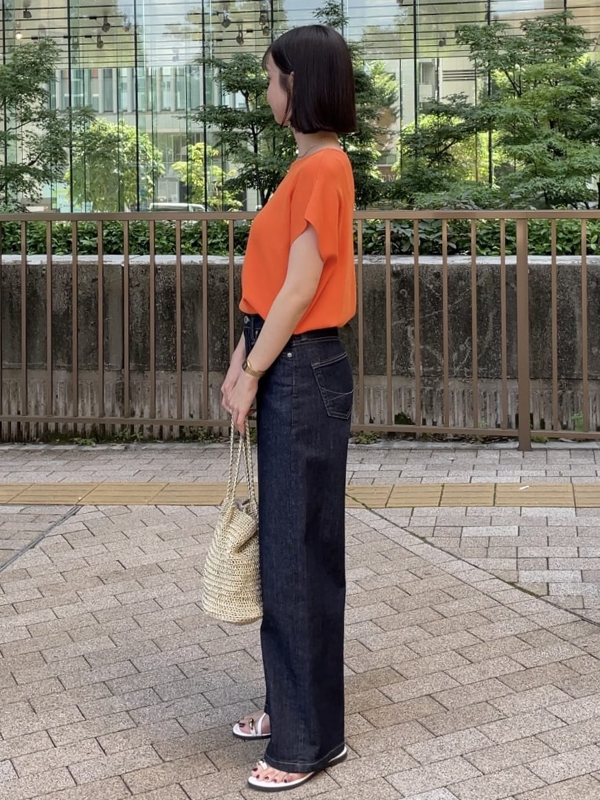 NATSUMIさんの「grove｜【SOMETHING&times;grove別注】LISAWIDE DENIM PANTS」を使ったコーディネート