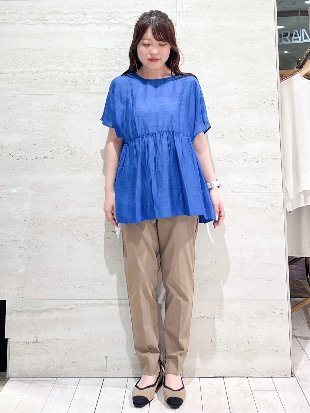 かほさんの「OPAQUE.CLIP｜【抗菌防臭加工】ニットフラットパンプス」を使ったコーディネート