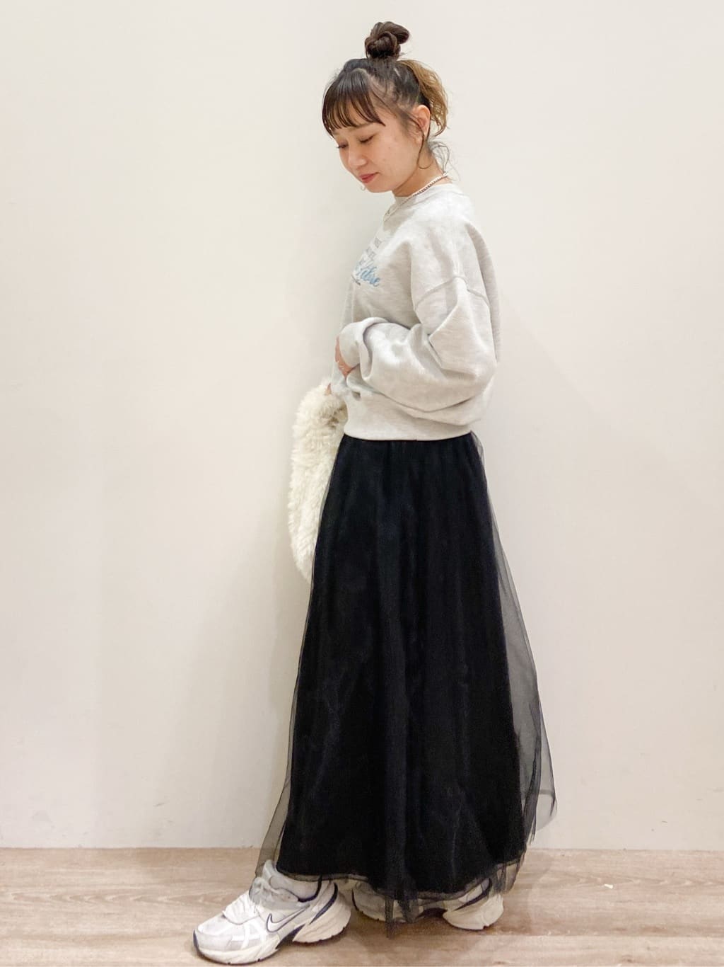 risayanさんの「OPAQUE.CLIP｜裏毛プリント刺繍ロゴ【洗濯機OK】」を使ったコーディネート