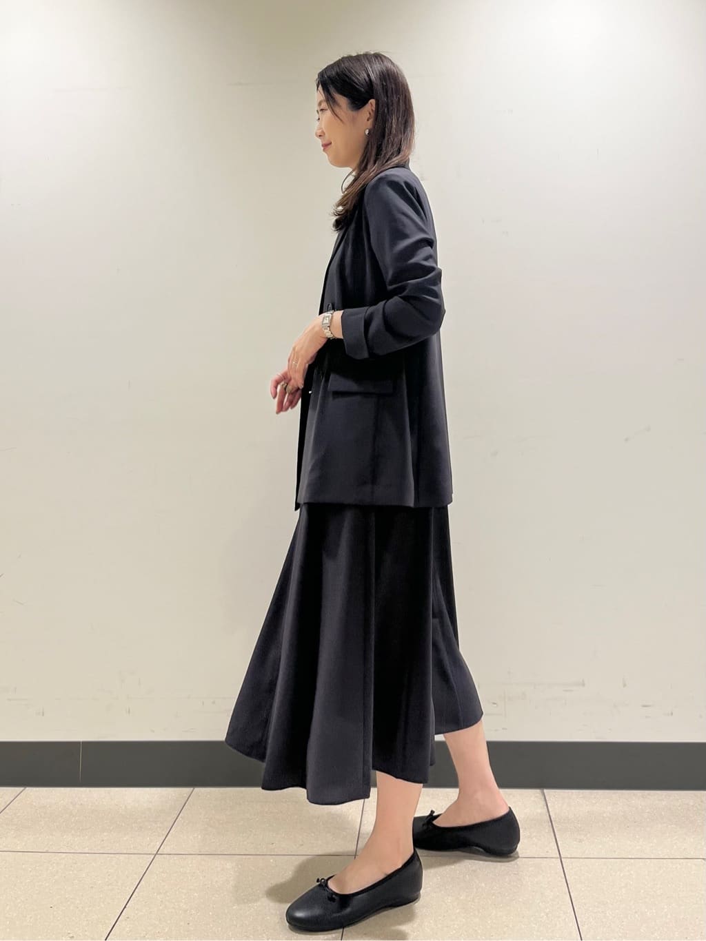 shokoさんの「INDIVI｜【軽く羽織れる！】ダブルジャケット」を使ったコーディネート
