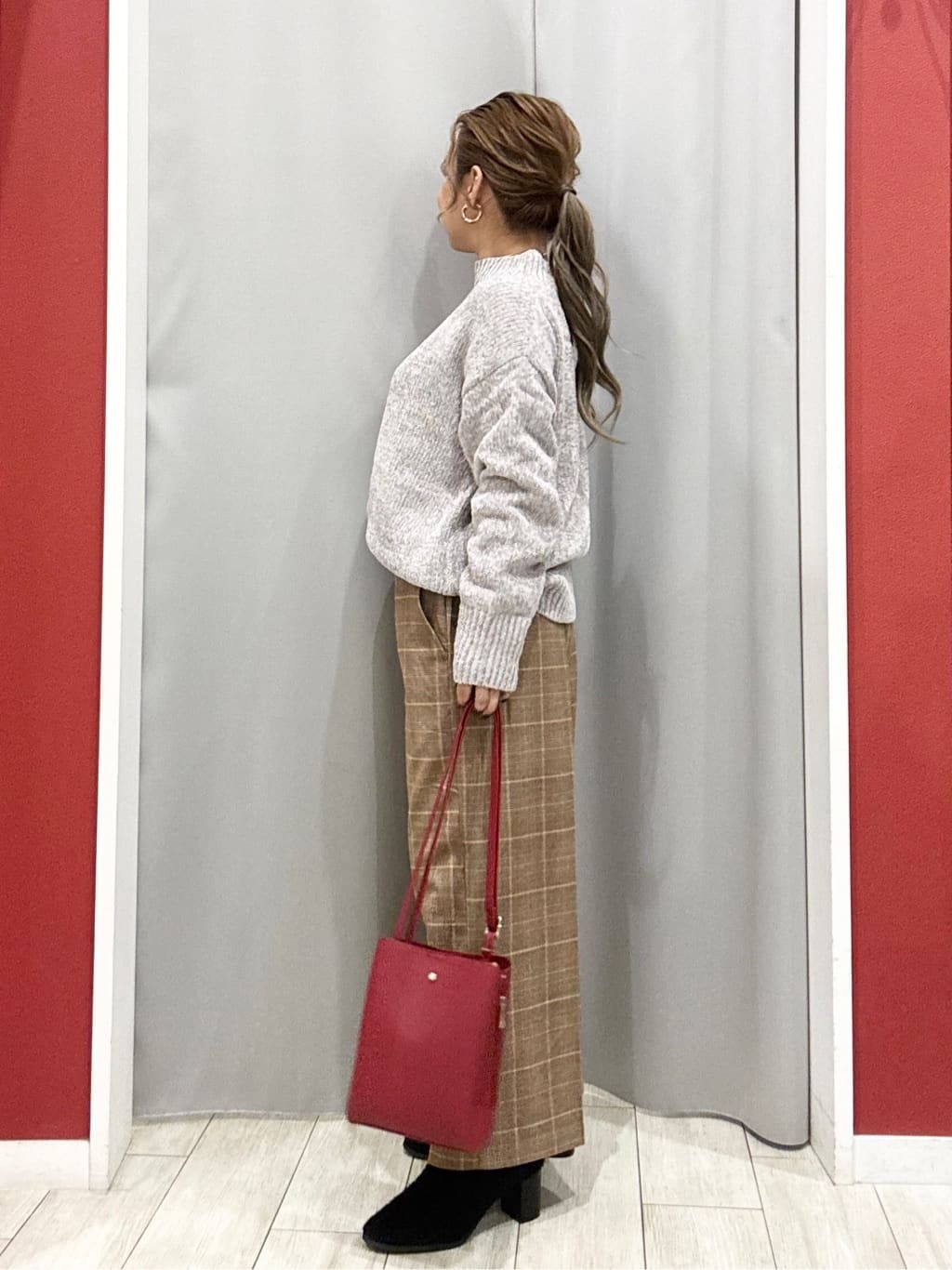 shioさんの「SHOO･LA･RUE｜【洗濯機可/S-LL】きちんと見えする あったか裏起毛ガウチョパンツ」を使ったコーディネート